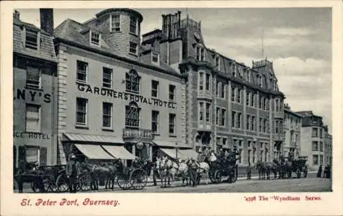 Ak Saint Peter Port Guernsey Kanalinseln, Gardner's Royal Hotel