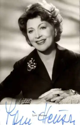 Ak Schauspielerin Loni Heuser, Portrait, Autogramm