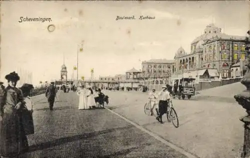 Halt gegen das Licht Ak Scheveningen Den Haag Südholland, Boulevard, Kurhaus