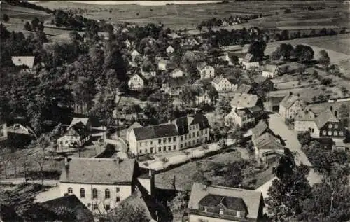 Ak Drebach im Erzgebirge Sachsen, Gesamtansicht, Kirchturm