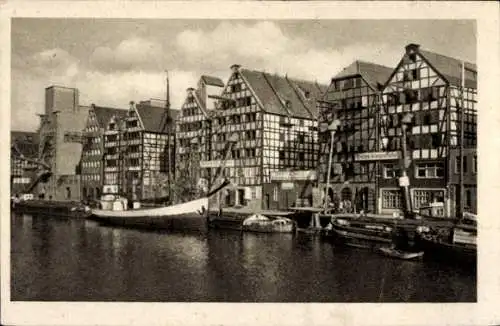 Foto Ak Gdańsk Danzig, Speicherinsel