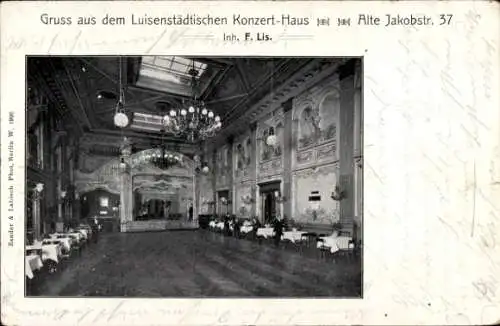 Ak Berlin Kreuzberg, Luisenstädtisches Konzerthaus, Alte Jakobstraße 37