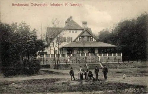 Ak Flensburg in Schleswig Holstein, Restaurant Ostseebad