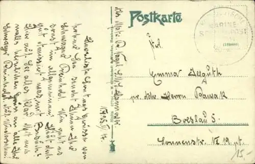 Passepartout Ak Brunsbüttelkoog Brunsbüttel in Dithmarschen, Alte Chausee