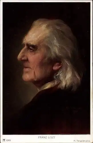 Künstler Ak Torggler, H., Komponist Franz Liszt, Liszt Ferencz, Portrait