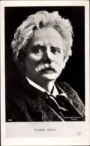 Ak Komponist Edvard Grieg, Portrait