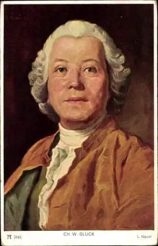 Künstler Ak Nauer, L., Komponist Christoph Willibald Gluck, Porträt