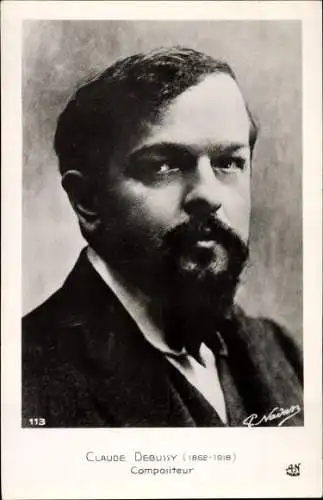 Ak Komponist Claude Debussy, Porträt