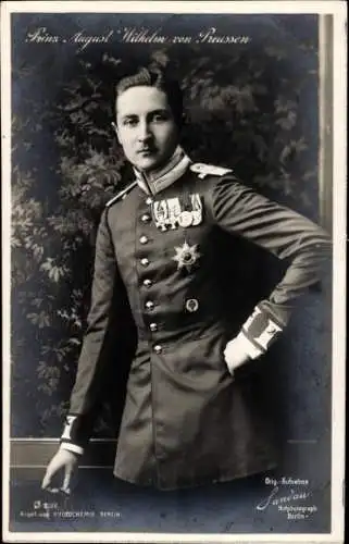 Ak Prinz August Wilhelm von Preußen, Standportrait, PH 2188