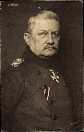 Ak Generaloberst von Bülow, Portrait, Wohlfahrtskarte