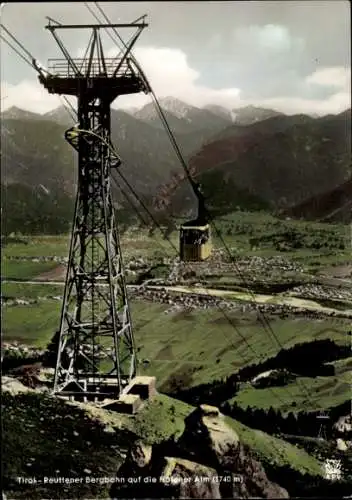 Ak Reutte in Tirol, Seilbahn, Panoramablick