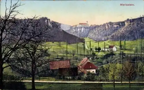 Ak Mariastein in Tirol, Häuser, Umgebung