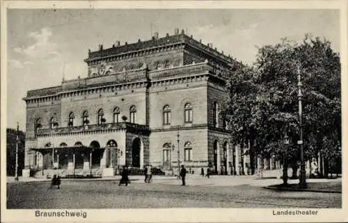 Ak Braunschweig in Niedersachsen, Landestheater