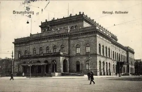 Ak Braunschweig in Niedersachsen, Herzogliches Hoftheater