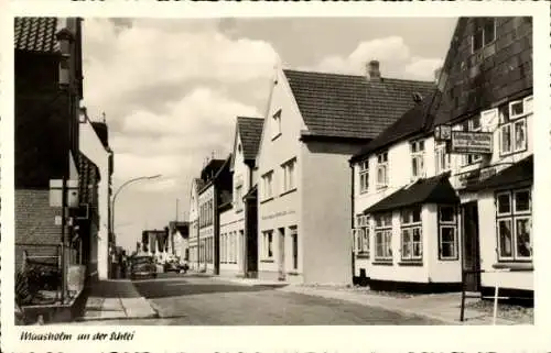 Ak Maasholm an der Schlei, Teilansicht, Gasthof