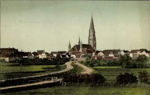 Ak Schleswig an der Schlei, Blick vom Klosterfeld, Dom