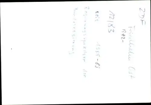 Ak Politiker und Fernsehjournalist Friedhelm Ost, Portrait, Autogramm