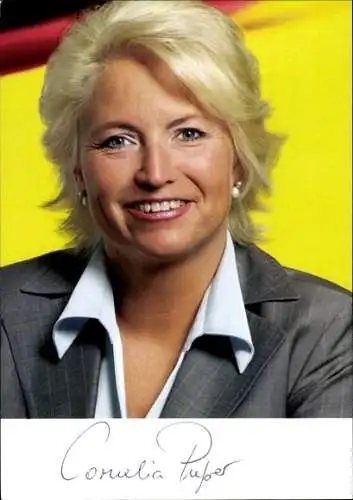 Ak Politikerin Cornelia Pieper, FDP, Portrait, Autogramm