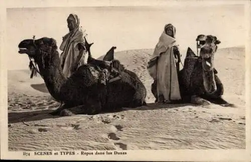 Ak Maghreb, Arabische Tracht, Kamele, Wüste