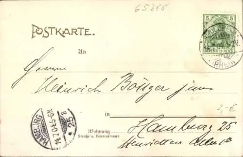 Ak Rüdesheim am Rhein, Niederwald Nationaldenkmal