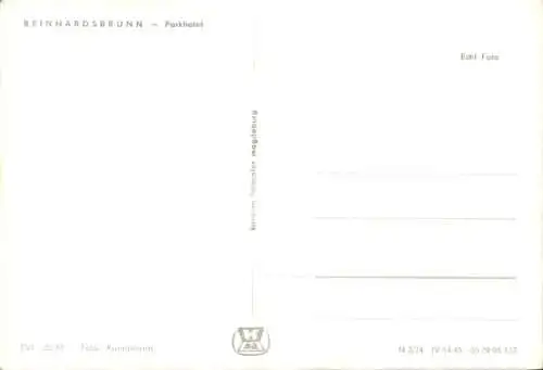 Ak Reinhardsbrunn Friedrichroda im Thüringer Wald, Parkhotel