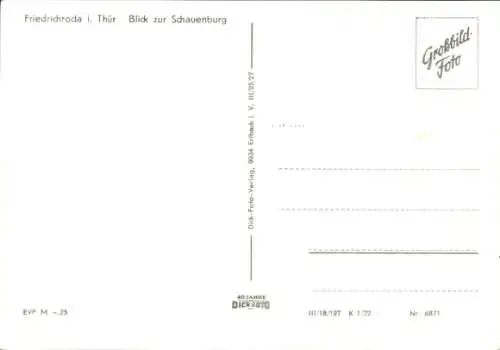 Ak Friedrichroda im Thüringer Wald, Schauenburg