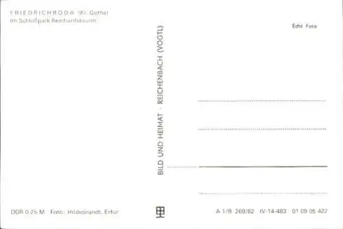 Ak Friedrichroda im Thüringer Wald, Schlosspark Reinhardsbrunn