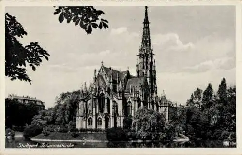 Ak Stuttgart in Württemberg, Johanneskirche