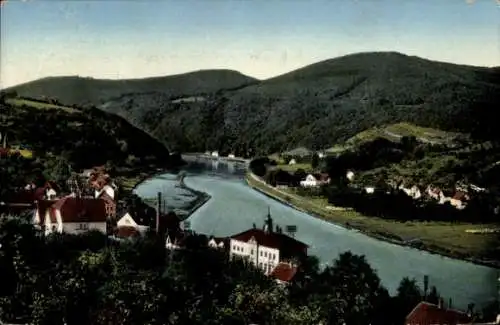 Ak Ziegelhausen Heidelberg am Neckar, Stiftsmühle, Neckartal