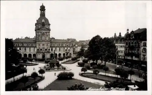 Ak Mannheim in Baden, Rathaus