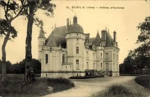 Ak Ecueillé Indre, Chateau d'Oublaise