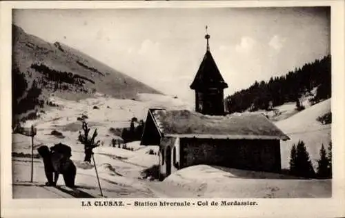 Ak La Clusaz Haute Savoie, Station hivernale, Cole de Merdassiert