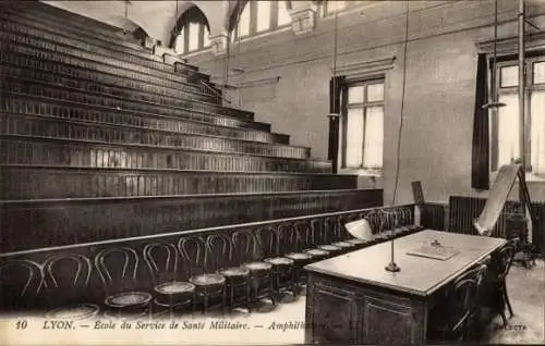 Ak Lyon Rhône, Militärische Gesundheitsdienstschule, Hörsaal