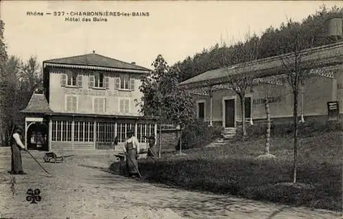 Ak Charbonnières les Bains Rhône, Hotel des Bains