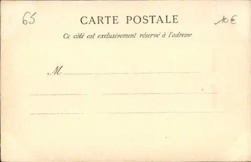 Ak Route de Pierrefitte, Sortier du Tunnel, Chemin de fer