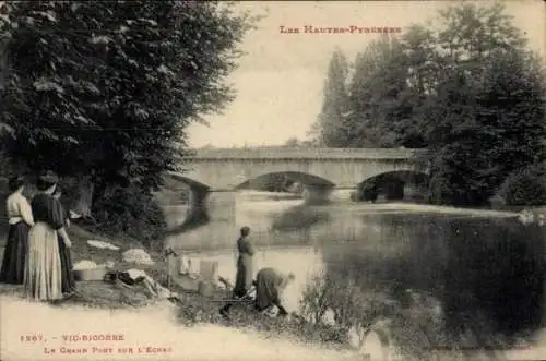 Ak Vic en Bigorre Hautes Pyrénées, Grand Pont