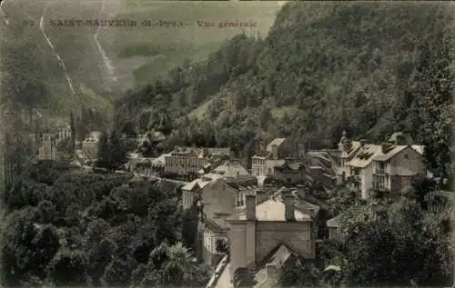 Ak Luz Saint Sauveur Hautes Pyrénées, Vue generale