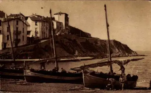 Ak Banyuls sur Mer Pyrénées-Orientales, Port