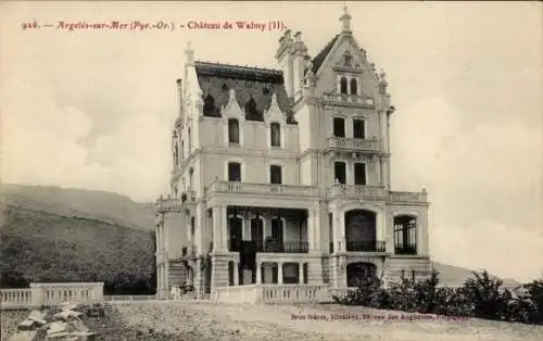 Ak Argelès sur Mer Östliche Pyrenäen, Chateau de Walmy