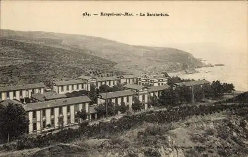 Ak Banyuls sur Mer Pyrénées-Orientales, Sanatorium