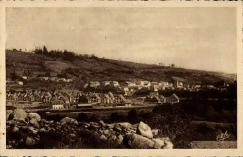 Ak Enveitg Pyrénées Orientales, Vue generale du Village, Maisons des Cheminots