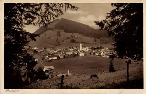 Ak Oberstaufen im Allgäu, Panorama, Staufenberg, Blick vom Kapf