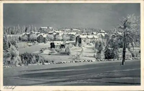 Ak Oberhof im Thüringer Wald, Gesamtansicht, Winter