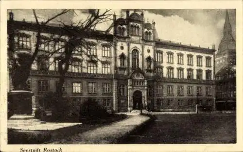 Ak Rostock in Mecklenburg, Universität