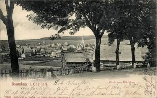 Ak Braunlage im Oberharz, Blick vom Hütteberg