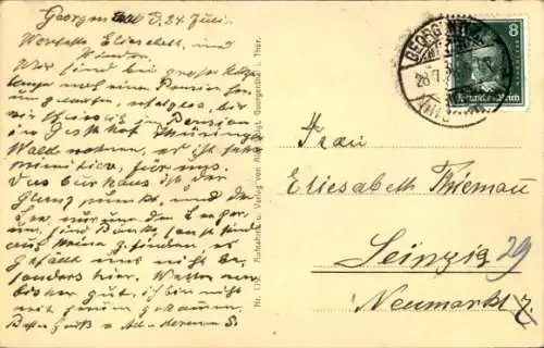 Ak Georgenthal in Thüringen, Schwimmbachtal