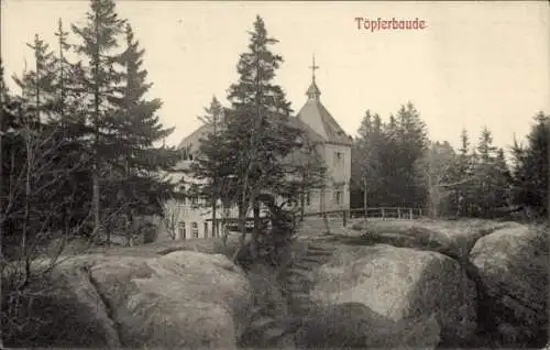 Ak Oybin in der Oberlausitz, Töpferbaude