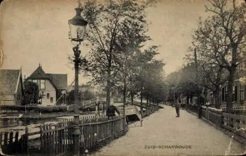 Ak Zuid Scharwoude Langedijk Nordholland Niederlande, Straatweg