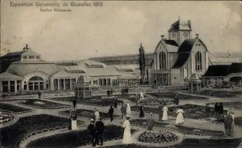 Ak Bruxelles Brüssel, Exposition Universelle 1910, Section Allemande