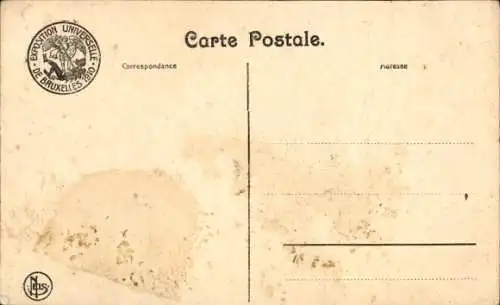 Ak Bruxelles Brüssel, Exposition Universelle 1910, Section Allemande